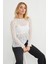 Bisiklet Yaka Likralı Asimetrik Dantel Bluz 2