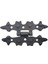 Antika Tarz Dekoratif Pirinç Yıldız Menteşe - 84X44 Mm, Oksit 1