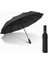 Rüzgarda Ters Dönebilen Kırılmayan 10 Tell Tam Otomatik Siyah Şemsiye Premium Black 106 cm Çap 1