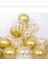 Krom Gold ve Şeffaf Konfetili Balon Seti 2