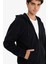Boxy Fit Kapüşonlu Fermuarlı Polar Sweatshirt F0074AX25AU 4