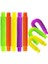 Fidget 5 Li Set Stres Giderici Pop Tubes Renkli Eğlenceli Oyun 5 Adet 2-4 Yaş İçin 6