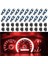 20PCS T5 Araba Gösterge Paneli Panel Göstergesi Göstergesi Için LED Işıklar 3030-3SMD Işık Değiştirme Bükümlü Kilidi Soketi - Kırmızı (Yurt Dışından) 2