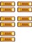 10PCS 24V 3 9inch 3 LED Kamyon Römorku Amber Işık Ön LED Yan Işaretçi Işıkları Açıklama Göstergesi Lamba Su Geçirmez (Yurt Dışından) 1
