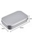 Gri Metal Kutu 9.5x6x2 cm Takı ve Aksesuarlar 8