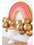 Gold Makaron Gökkuşağı Balon Set 6