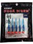 Hook Worm Jighead+Lrf Silikonu 1.5gr+4.5cm 5 Adet Head Orange+Blue 3