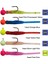 Hook Worm Jighead+Lrf Silikonu 1.5gr+4.5cm 5 Adet Head Yellow+Red 2