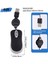 Mini USB Kablolu Fare Geri Çekilebilir Kablo Küçük Fare 1600 Dpı Optik Kompakt Seyahat Fareleri Windows 98 2000 Xp Vista ve (Siyah) (Yurt Dışından) 4