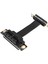 Pcıe X1 Yükseltici Kablo Çift 90 Derece Dik Açı Pcıe 3.0 X1 - X1 Uzatma Kablosu 8 Gbps Pcı Express 1x Yükseltici Kart - 5 cm (Yurt Dışından) 2