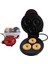 Elektrikli Donut Makinesi Yapışmaz Kaplamalı Mutfak Donut Makinesi Çocuk Atıştırmalıkları Tatlılar Kahvaltı Mini 3 Donut Makinesi Ab Fişi (Yurt Dışından) 3