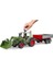 Fendt Vario 211 Kepçeli Traktör ve Römork Oyuncak Araba 55x13x16 cm ABS Malzeme 12