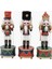 Kurmalı Müzikli Kırmızı/lacivert Nutcracker 30CM 4