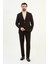 Desenli Slim Fit Torba Cep Beli Lastikli Ipli Erkek Takım Elbise 3