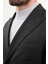 Düz Slim Fit Geniş Yaka Punto Dikiş Kruvaze Erkek Takım Elbise 2