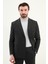 Düz Slim Fit Geniş Yaka Punto Dikiş Kruvaze Erkek Takım Elbise 4