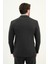 Düz Slim Fit Geniş Yaka Punto Dikiş Kruvaze Erkek Takım Elbise 5