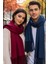 Unisex Yumuşak Dokulu Püsküllü Kışlık Buklet Atkı Şal 2'li Set 1