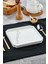 Porselen Kare Servis ve Sunum Tabağı 23X23 cm – Şık Kahvaltı ve Meze Tabağı 1