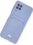 Samsung Galaxy A22 Kılıf Kelvin Kartvizitli Silikon - Lila - A6220-1387 2