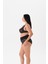 Büyük Beden Balenli Parlak Leopar Toparlayıcı Bikini Takım 7