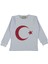 364767 Ay Yıldız Baskılı Sweat 9/12 Yaş - Beyaz - 8-9 Yaş 1