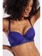 Golshan Garland Big Size Plunge Bra, Saks Mavi Konforlu ve Şık Sütyen 1