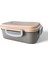 Paslanmaz Çelik Yemek Saklama ve Taşıma Kabı Bej 450 ml P4865 1