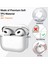 Apple Airpods 3. Nesil ile Uyumlu Kılıf Kristal Silikon Şeffaf Case 3