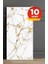 10 Adet 30x60 Cm Gold Damar Mermer Desenli Kendinden Yapışkanlı Mutfak Banyo Wc Kaplama Pvc Panel 1