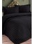 Dublin Çift Kişilik Kapitoneli Yatak Örtüsü Siyah 6