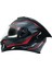 Gp My Helmet MKS001-BGR Yarış Spoiler Güneş Vizörlü Şeffaf Full Face Motosiklet Kaskı M 4