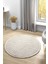Bej Daire Yuvarlak Modern Dokuma Halı Bukleli BEJ DAİRE 1