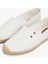 Flag Canvas Espadrille Erkler İçin Düz Tabanlı Şık Beyaz Ayakkabı 6
