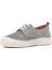 Kadın Gri Bağcıklı Kalın Tabanlı Süet Deri Ayakkabı 4