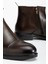 D2161 Hakiki Deri Içi Kürklü Fermuarlı Soğuk Geçirmez Erkek Bot 4