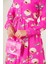Kadın BDART Çiçek Desenli Düğmeli Maxi Elbise Pink 5