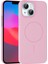 Allzey Joko Iphone 15 Plus Broş Magsafe Kapak - Pembe 1