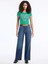 Jeans Kadın Yeşil Boxy Fit T-Shirt W5YI03J1314-A899 2