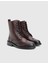 Djons Hakiki Deri Bordo Kadın Bot 1