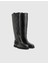 Somi Hakiki Deri Siyah Kadın Çizme 1