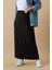 Büyük Beden Beli Lastikli Rahat Kalıp Cepsiz Streç Uzun Etek 160038 1