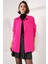 Kadın BDART Cepli Oversize Düğmeli Keten Karışımlı Gömlek Pink 1