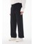 R-4415 Kemer Detaylı Keten Baggy Pantolon 3