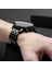Honor Watch Gs 3 (46MM) Uyumlu 22MM Bakla Görünümlü Metal Kordon-20 Siyah 2