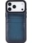, Apple iPhone 17 Pro Max Için, Hakiki Deri, El Yapımı Kartlıklı Kılıf, Iç Yüzeyi Kadife, Gölgeli Mavi 5