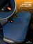 Terletmez Oto Koltuk Koruyucu Kılıf %100 Pamuk 5 Li Tam Set Mavi Siyah Seat Leon Tüm Modeller 2