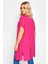 Büyük Beden Yırtmaç Detaylı Düğmesiz Esnek Kumaş Kısa Kollu Hırka 321910 5