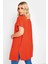 Büyük Beden Yırtmaç Detaylı Düğmesiz Esnek Kumaş Kısa Kollu Hırka 321906 6