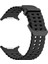 Galaxy Watch 6 Classic (43MM) Uyumlu 20MM Kavisli Tırtıklı Silikon KORDON-118 Siyah 2